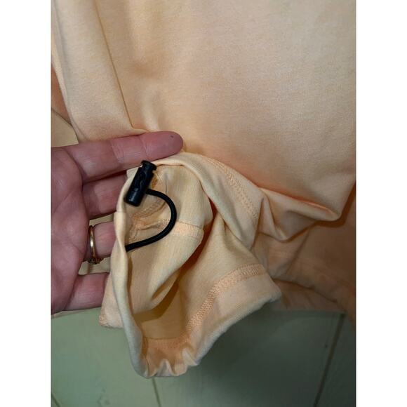 X-Large Pull Over TOP Polo Thumb Holes Peach XL Active Shirt Sport Dunning NEW - Picture 6 of 9